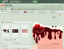 Tablet Screenshot of flare-flare.deviantart.com