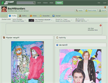Tablet Screenshot of boywithantlers.deviantart.com
