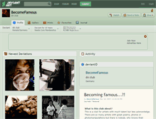 Tablet Screenshot of becomefamous.deviantart.com