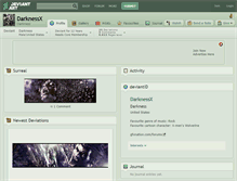Tablet Screenshot of darknessx.deviantart.com