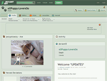 Tablet Screenshot of oopuppy-loversoo.deviantart.com