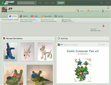 Tablet Screenshot of jfp.deviantart.com