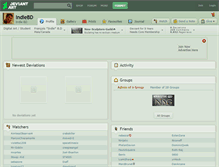 Tablet Screenshot of indiebd.deviantart.com