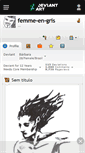 Mobile Screenshot of femme-en-gris.deviantart.com