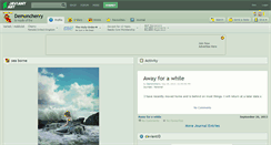 Desktop Screenshot of demoncherry.deviantart.com