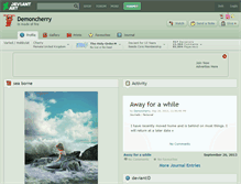 Tablet Screenshot of demoncherry.deviantart.com