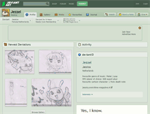 Tablet Screenshot of jezzel.deviantart.com