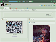 Tablet Screenshot of dreamlady.deviantart.com