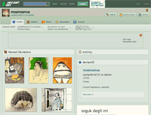 Tablet Screenshot of mosmosmos.deviantart.com