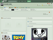 Tablet Screenshot of invader-grim.deviantart.com