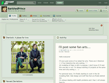 Tablet Screenshot of banishedprince.deviantart.com