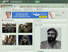 Tablet Screenshot of djholland.deviantart.com