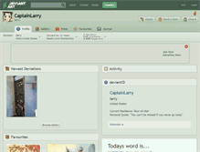 Tablet Screenshot of captainlarry.deviantart.com
