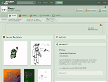 Tablet Screenshot of pheso.deviantart.com