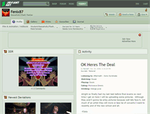 Tablet Screenshot of fenix87.deviantart.com