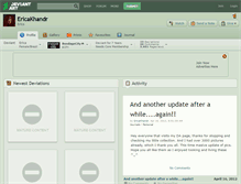 Tablet Screenshot of ericakhandr.deviantart.com