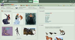 Desktop Screenshot of monymay14.deviantart.com