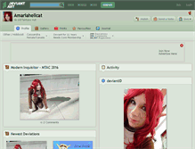 Tablet Screenshot of amariahellcat.deviantart.com