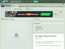 Tablet Screenshot of mayalala.deviantart.com
