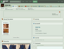 Tablet Screenshot of jessejay.deviantart.com