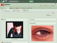 Tablet Screenshot of kazleberry.deviantart.com