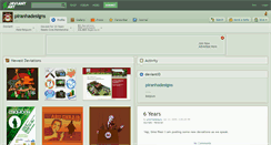 Desktop Screenshot of piranhadesigns.deviantart.com