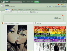 Tablet Screenshot of hoshu.deviantart.com