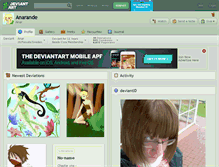 Tablet Screenshot of anarande.deviantart.com