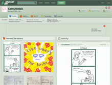 Tablet Screenshot of cornymistick.deviantart.com