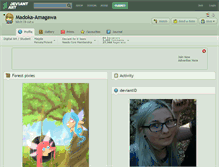 Tablet Screenshot of madoka-amagawa.deviantart.com