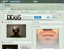 Tablet Screenshot of aaronius.deviantart.com