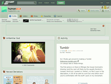 Tablet Screenshot of humon.deviantart.com