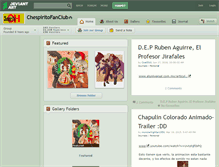 Tablet Screenshot of chespiritofanclub.deviantart.com