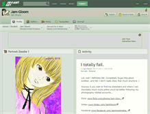 Tablet Screenshot of jam-gloom.deviantart.com