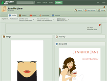 Tablet Screenshot of jennifer-jane.deviantart.com