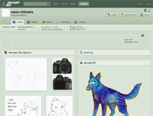 Tablet Screenshot of neon-chimera.deviantart.com