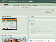 Tablet Screenshot of kyukon.deviantart.com