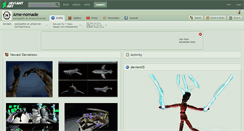 Desktop Screenshot of ame-nomade.deviantart.com