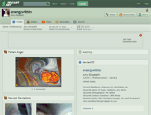Tablet Screenshot of energywithin.deviantart.com