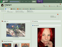 Tablet Screenshot of midgetgem.deviantart.com