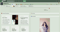 Desktop Screenshot of icegirl2772.deviantart.com