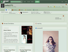 Tablet Screenshot of icegirl2772.deviantart.com