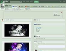 Tablet Screenshot of enluvyo.deviantart.com
