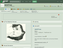Tablet Screenshot of dark07rose.deviantart.com