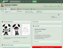 Tablet Screenshot of mushroom-kingdom.deviantart.com