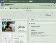Tablet Screenshot of dramatictenjitard.deviantart.com