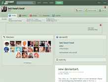 Tablet Screenshot of last-heart-beat.deviantart.com