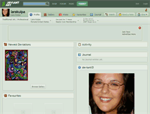 Tablet Screenshot of larakulpa.deviantart.com