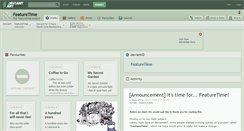 Desktop Screenshot of featuretime.deviantart.com