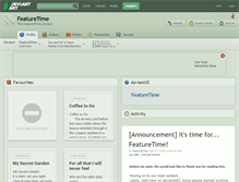 Tablet Screenshot of featuretime.deviantart.com